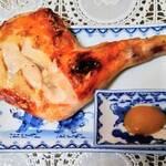 ライフ - 骨付き地鶏の塩焼き（酢味噌添え）