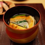 銀座 小十 - 油揚げの味噌汁