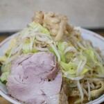 自家製麺 まさき - らーめん　300g　にんにく少し、しょうが、あぶら