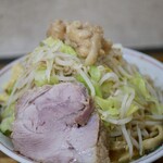 自家製麺 まさき - らーめん　300g　にんにく少し、しょうが、あぶら