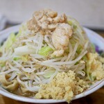 自家製麺 まさき - らーめん　300g　にんにく少し、しょうが、あぶら