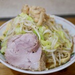 自家製麺 まさき - らーめん　300g　にんにく少し、しょうが、あぶら