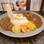FISH - ✅2種コンボ(ご飯普通250g)¥1.300
◾️チキンカレー¥1.000
◾️キーマカレー＋¥300