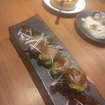 酒場ルージュ - とろたく天ぷら  ￥840