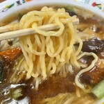 きく屋 - 『五目ラーメン』の麺