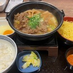 吉野家 - 料理写真:牛肉玉ラーメン鍋膳