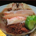 八寸 - こっぺと呼ばれる間人蟹のメスアップ