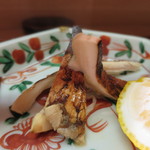 八寸 - 松茸の炭火焼アップ