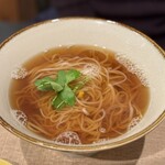 蕎麦いのも - 天ぷらセットの温かい冷麦