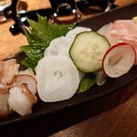 かこも - ミズダコ&真鯛のお造り♪