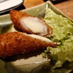 かこも - 豚バラ巻きモッツァフライ♪