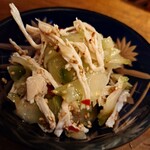 かこも - 鶏むね肉とザーサイの胡麻和え♪