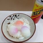 麺処 盛盛 - ご飯（並盛り）+温玉3個