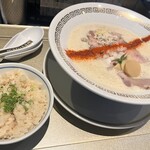 鯛白湯らーめん ○de▽ - とろり＋鯛めし