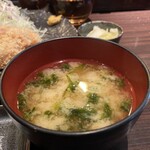 とんかつ六 - 味噌汁(2025年11月29日撮影