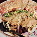 夜ノ森 - 写真じゃ伝わらないかもですが器と合わせてめっちゃデカくて豪華！