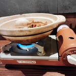 夜ノ森 - コンロでグツグツと追い加熱！