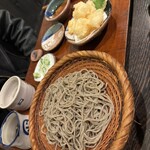 手挽きそば 一心 - ざるそば、細っ