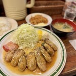 かつれつ四谷たけだ - カキバター焼き定食✨