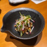 鮨 こしかわ - ふぐのぶつ切り、テッピ、あん肝ポン酢