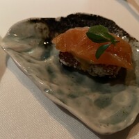 Jean-Georges at The Shinmonzen - 前菜：サーモン