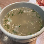 網焼レストラン 見蘭 - テールスープ