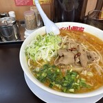 味噌ラーメン 山岡家 - クーポンの薬味ネギ！