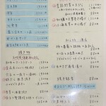 しおて - 蕎麦前メニュー①（2025.11某日）