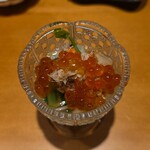 鮨 こしかわ - イクラ 水菜 カニ