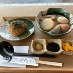 茶寮 汐入 - おでんセット　¥850