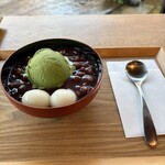 茶寮 汐入 - クリームぜんざい　¥850