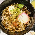 長門温泉やすらぎの湯 - 月見そば