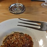 イルグラーノ製麺所・イートインデノミーナ - パスタ用のフォーク