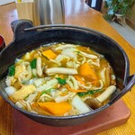 頑固おやじの手打ちほうとう - 2人前ほうとうです