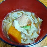 頑固おやじの手打ちほうとう - それぞれの野菜も味わえる