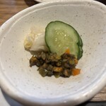 和がや食堂 - お漬物も美味しい