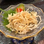 金沢まいもん寿司 - フグ皮ポン酢あえ。めっちゃ上品。