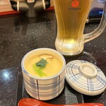 金沢まいもん寿司 渋谷パルコ店 - スターターは生麩茶碗蒸し。茶碗蒸し他にもいろいろあったよ