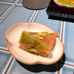 数寄や とっととやれや - お通し・昆布〆（420円）