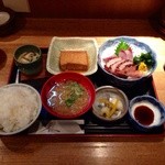 ひろや - 201412    ひろや  ★本日のおすすめ定食（780円）★お刺身 厚あげ煮