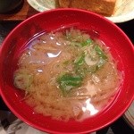 ひろや - 201412  ひろや  ★本日のおすすめ定食（780円）★味噌汁