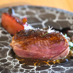 メゾン ケイ - ランチコース 16488円 のあいち鴨 レバニラソース