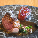 メゾン ケイ - ランチコース 16488円 のあいち鴨 レバニラソース