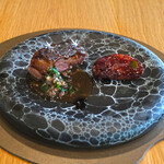 メゾン ケイ - ランチコース 16488円 のあいち鴨 レバニラソース