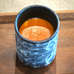 メゾン ケイ - ランチコース 16488円 の御殿場産ほうじ茶のパンナコッタ