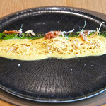 メゾン ケイ - ランチコース 16488円 の北海道産グリーンアスパラの炭火焼