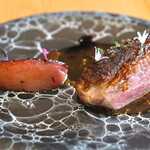 メゾン ケイ - ランチコース 16488円 のあいち鴨 レバニラソース