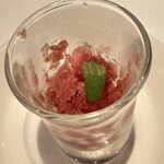 オザミトーキョー - ブルーベリーのシャーベット？美味しかった