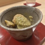 鮨 赫 sushi aka Tokyo - 肝とクリームのシャリのリゾットが抜群！