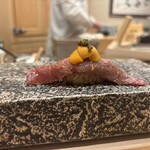 鮨 赫 sushi aka Tokyo - 和牛雲丹